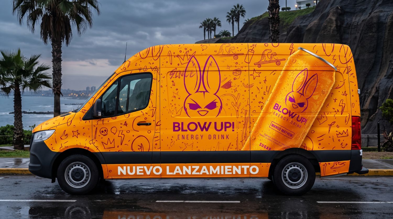 Van de reparto Blow Up! en Lima
